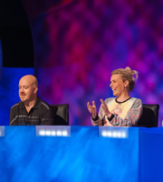 Mock The Week. Image shows from L to R: Andy Parsons, Sara Pascoe. Copyright: Angst Productions