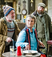 Mountain Goats. Image shows from L to R: Jimmy Miller (Jimmy Chisholm), Irene (Georgie Glen), Bill (David Ireland). Copyright: BBC