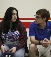 My Mad Fat Diary. Image shows from L to R: Archie (Dan Cohen), Rae Earl (Sharon Rooney). Copyright: Tiger Aspect Productions