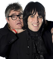 Never Mind The Buzzcocks. Image shows from L to R: Phill Jupitus, Noel Fielding. Copyright: TalkbackThames / BBC