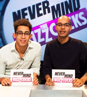 Never Mind The Buzzcocks. Image shows from L to R: Harley Alexander-Sule, Jordan Stephens. Copyright: TalkbackThames / BBC