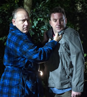 Not Going Out. Image shows from L to R: Paul (Toby Longworth), Lee (Lee Mack). Copyright: Avalon Television / Arlo Productions