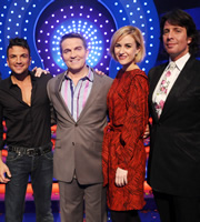 Odd One In. Image shows from L to R: Peter Andre, Bradley Walsh, Katherine Kelly, Laurence Llewelyn-Bowen. Copyright: Zeppotron