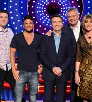 Odd One In. Image shows from L to R: Jason Manford, Peter Andre, Bradley Walsh, Eamonn Holmes, Ruth Langsford. Copyright: Zeppotron