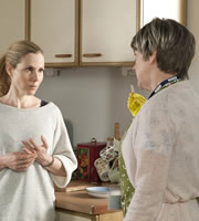 Parents. Image shows from L to R: Jenny Pope (Sally Phillips), Alma Miller (Susie Blake). Copyright: Objective Productions