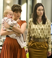 Personal Affairs. Image shows from L to R: Michelle 'Midge' Lerner (Annabel Scholey), Nicole Palmerston-Amory (Maimie McCoy). Copyright: 2am TV