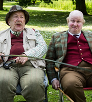 Pompidou. Image shows from L to R: Albert (Roy Barraclough), Pompidou (Matt Lucas). Copyright: John Stanley Productions