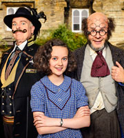 Professor Branestawm. Image shows from L to R: Professor Algebrain (Steve Pemberton), Connie (Madeline Holliday), Professor Branestawm (Harry Hill). Copyright: BBC