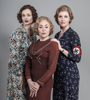 Psychobitches. Image shows from L to R: Nancy Mitford (Sophie Ellis-Bextor), Jessica Mitford (Samantha Spiro), Unity Mitford (Sharon Horgan). Copyright: Tiger Aspect Productions