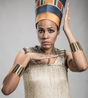 Psychobitches. Nefertiti (Zawe Ashton). Copyright: Tiger Aspect Productions