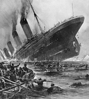 The Titanic sinking