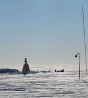 Bust of Lenin at the Southern Pole of inaccessibility