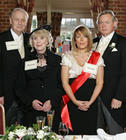 Reggie Perrin. Image shows from L to R: William (Geoffrey Whitehead), Marion Perrin (Wendy Craig), Nicola Perrin (Fay Ripley), Reggie Perrin (Martin Clunes). Copyright: Objective Productions