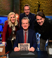Room 101. Image shows from L to R: Sara Pascoe, Frank Skinner, Michael Vaughan, Jonathan Ross. Copyright: Hat Trick Productions