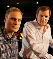 Spy. Image shows from L to R: Tim (Darren Boyd), Owen (Miles Jupp). Copyright: Hat Trick Productions