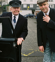 Still Game. Image shows from L to R: Jack Jarvis (Ford Kiernan), Victor McDade (Greg Hemphill). Copyright: The Comedy Unit / Effingee Productions