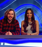 Sweat The Small Stuff. Image shows from L to R: Seann Walsh, Rochelle Humes. Copyright: Talkback