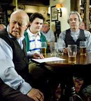 The Old Guys. Image shows from L to R: Roy (Clive Swift), Roland (Harry Culverhouse), Tom (Roger Lloyd Pack). Copyright: BBC
