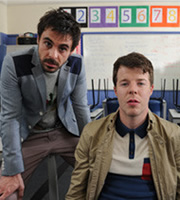 Threesome. Image shows from L to R: Richie (Emun Elliott), Mitch (Stephen Wight). Copyright: Big Talk Productions