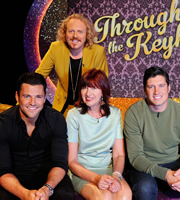 Through The Keyhole. Image shows from L to R: Mark Wright, Leigh Francis, Janet Street-Porter, Vernon Kay. Copyright: Talkback