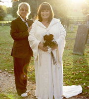 The Vicar Of Dibley. Image shows from L to R: Alice Tinker (Emma Chambers), Geraldine Grainger (Dawn French). Copyright: Tiger Aspect Productions