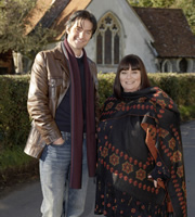 The Vicar Of Dibley. Image shows from L to R: Harry Kennedy (Richard Armitage), Geraldine Grainger (Dawn French). Copyright: Tiger Aspect Productions