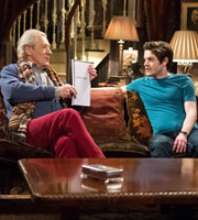 Vicious. Image shows from L to R: Freddie (Ian McKellen), Ash (Iwan Rheon). Copyright: Brown Eyed Boy / Kudos Productions