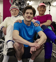 Vicious. Image shows from L to R: Stuart (Derek Jacobi), Ash (Iwan Rheon), Freddie (Ian McKellen). Copyright: Brown Eyed Boy / Kudos Productions