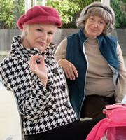 Victoria Wood's Mid Life Christmas. Image shows from L to R: Julie Walters, Victoria Wood. Copyright: Phil McIntyre Entertainment