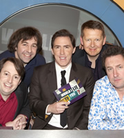 Would I Lie To You?. Image shows from L to R: David Mitchell, David O'Doherty, Rob Brydon, Bill Turnbull, Lee Mack. Copyright: Zeppotron