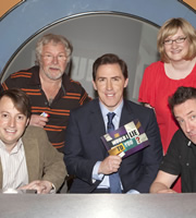 Would I Lie To You?. Image shows from L to R: David Mitchell, Bill Oddie, Rob Brydon, Sarah Millican, Lee Mack. Copyright: Zeppotron