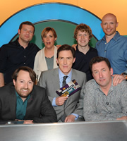 Would I Lie To You?. Image shows from L to R: Dermot O'Leary, David Mitchell, Mel Giedroyc, Rob Brydon, Josh Widdicombe, Lee Mack, Matt Dawson. Copyright: Zeppotron