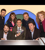 Would I Lie To You?. Image shows from L to R: Rhod Gilbert, David Mitchell, Carol Vorderman, Rob Brydon, Hal Cruttenden, Lee Mack, Kelly Hoppen. Copyright: Zeppotron