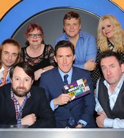 Would I Lie To You?. Image shows from L to R: Paul Foot, David Mitchell, Jo Brand, Rob Brydon, Ray Mears, Roisin Conaty, Lee Mack. Copyright: Zeppotron