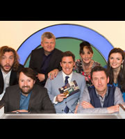 Would I Lie To You?. Image shows from L to R: Seann Walsh, David Mitchell, Adrian Chiles, Rob Brydon, June Brown, Lee Mack, Aisling Bea. Copyright: Zeppotron