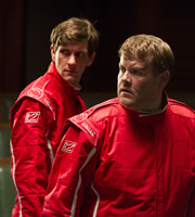 The Wrong Mans. Image shows from L to R: Sam (Mathew Baynton), Phil (James Corden). Copyright: BBC / Hulu