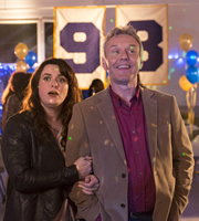 You, Me & Them. Image shows from L to R: Lauren Grey (Eve Myles), Ed Walker (Anthony Head). Copyright: Hat Trick Productions