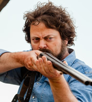 You, Me And The Apocalypse. Buddy (Nick Offerman). Copyright: Working Title Films / Bigballs Films