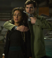 You, Me And The Apocalypse. Image shows from L to R: Layla (Karla Crome), Jamie (Mathew Baynton). Copyright: Working Title Films / Bigballs Films