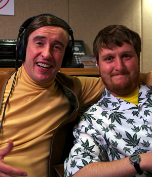 Mid Morning Matters With Alan Partridge. Image shows from L to R: Alan Partridge (Steve Coogan), Sidekick Simon (Tim Key). Copyright: Baby Cow Productions