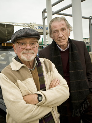 Albert's Memorial. Image shows from L to R: Harry (David Jason), Frank (David Warner). Copyright: Granada Productions