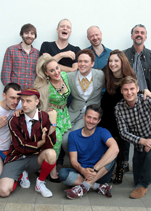 Amused Moose Comedy Awards - 2015 Finalists. Image shows from L to R: Ian Smith, Richard Gadd, Ben Target, Abbie Murphy, John Hastings, Stephen Bailey, Alistair Barrie, Stuart Goldsmith, Jess Robinson, Scott Bennett, Markus Birdman