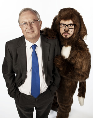 Animal Antics. Image shows from L to R: Tim Brooke-Taylor, Sparky (Matthew Crosby). Copyright: Talkback