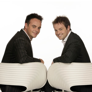 Image shows from L to R: Ant McPartlin, Declan Donnelly