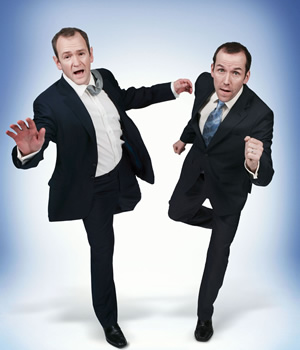 The Armstrong & Miller Show. Image shows from L to R: Alexander Armstrong, Ben Miller. Copyright: Hat Trick Productions / Toff Media