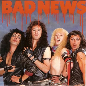 Bad News. Image shows from L to R: Rik Mayall, Nigel Planer, Adrian Edmondson, Peter Richardson