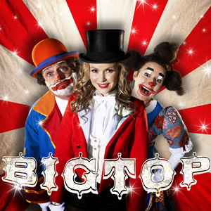 Big Top. Image shows from L to R: Geoff (John Thomson), Lizzie (Amanda Holden), Helen (Sophie Thompson). Copyright: Big Bear Films