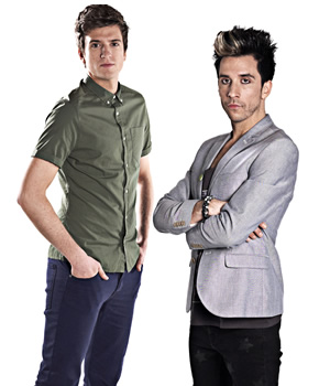 Unzipped. Image shows from L to R: Greg James, Russell Kane. Copyright: Talkback