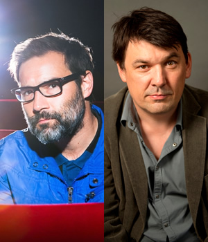 Image shows from L to R: Adam Buxton, Graham Linehan