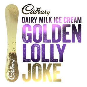 Cadbury Dairy Milk Ice Cream Golden Lolly Joke